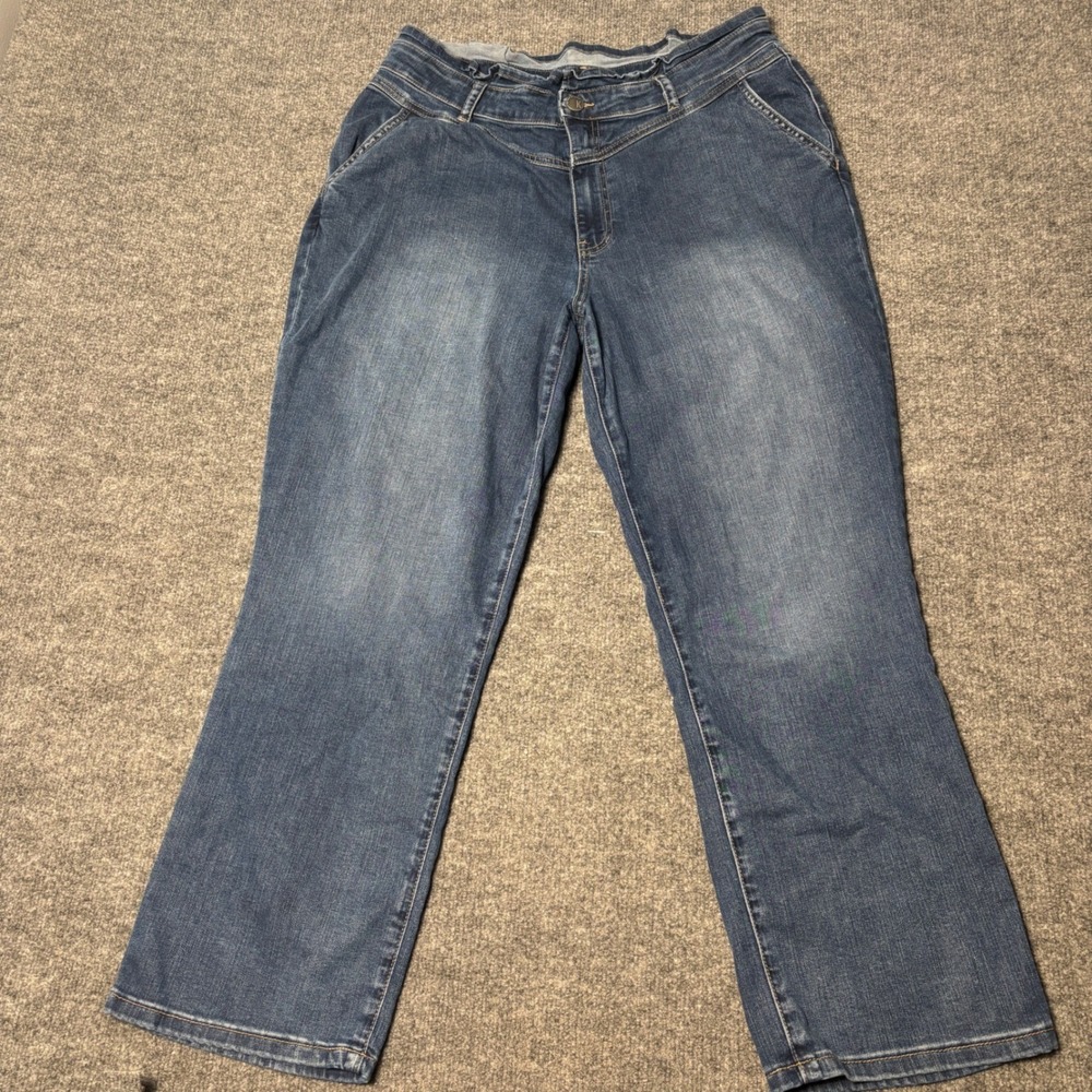 Kut from the Kloth Jeans Womens 12 Blue Reese High Rise Ankle Straight Leg Denim